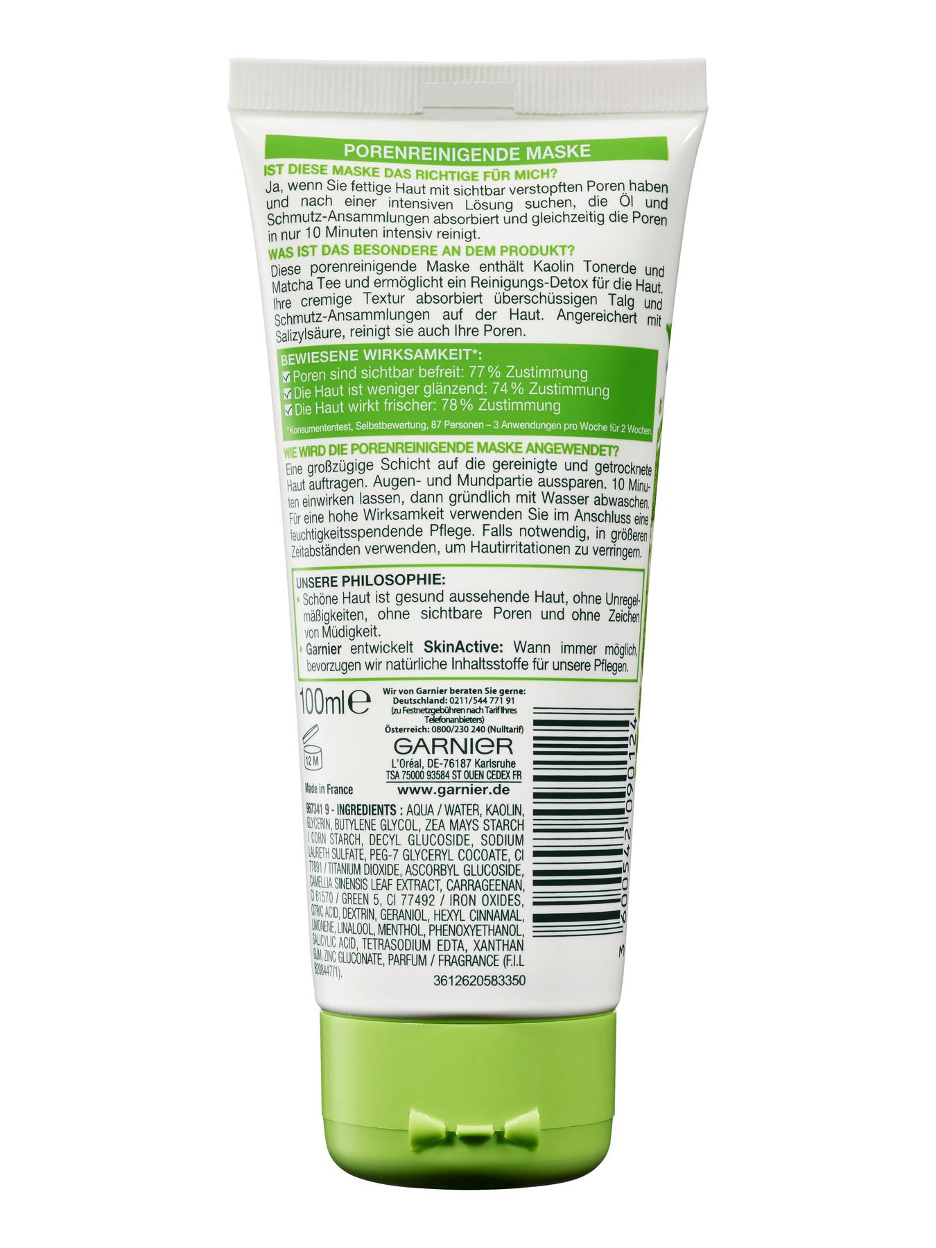 Hautklar Matcha Detox Maske